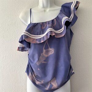 NEW SUN-BLEACHED RUFFLED SWIMSUIT